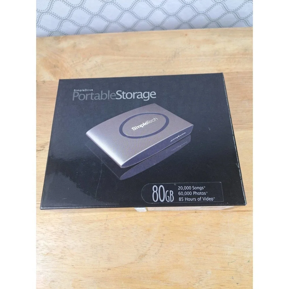 Simple Tech simple drive portable storage 80GB USB 2.5 new in open box